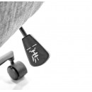 Кресло компьютерное HALMAR FLORES светло-серый/черный